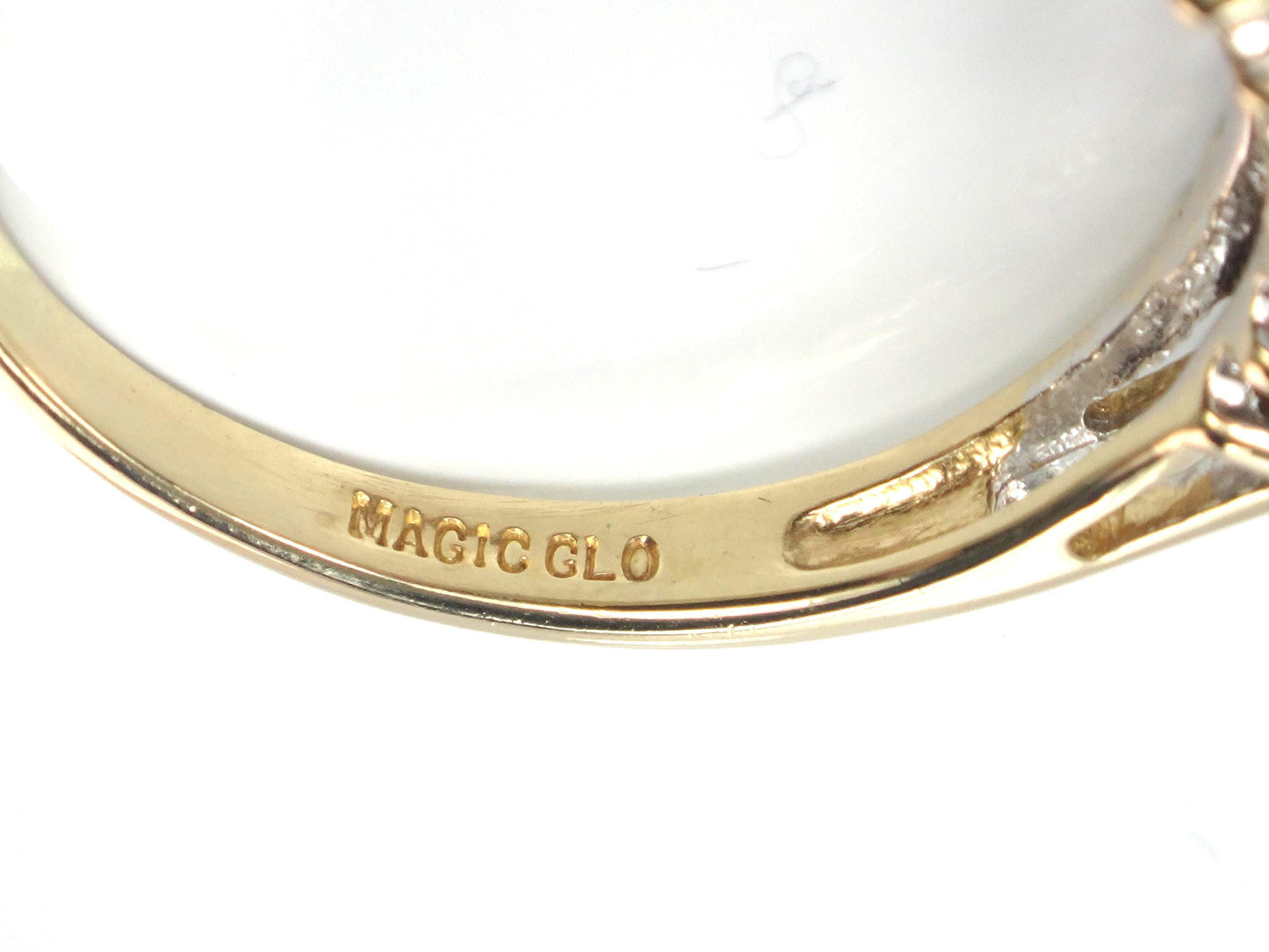 Vintage 14k Yellow Gold Two Row Diamond Ring: .25 Carats TDW, Size 8