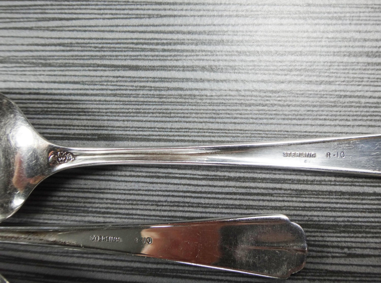 Art Deco Sterling Silver Spoons Vintage Weidlich Bros Sterling Teaspoons - Set of Six Lenox Pattern Teaspoons