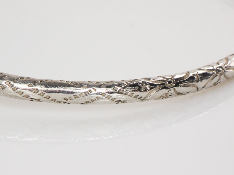 Vintage Sterling Silver Jamaica Caribbean Pointed Ends Island Cuff Bracelet