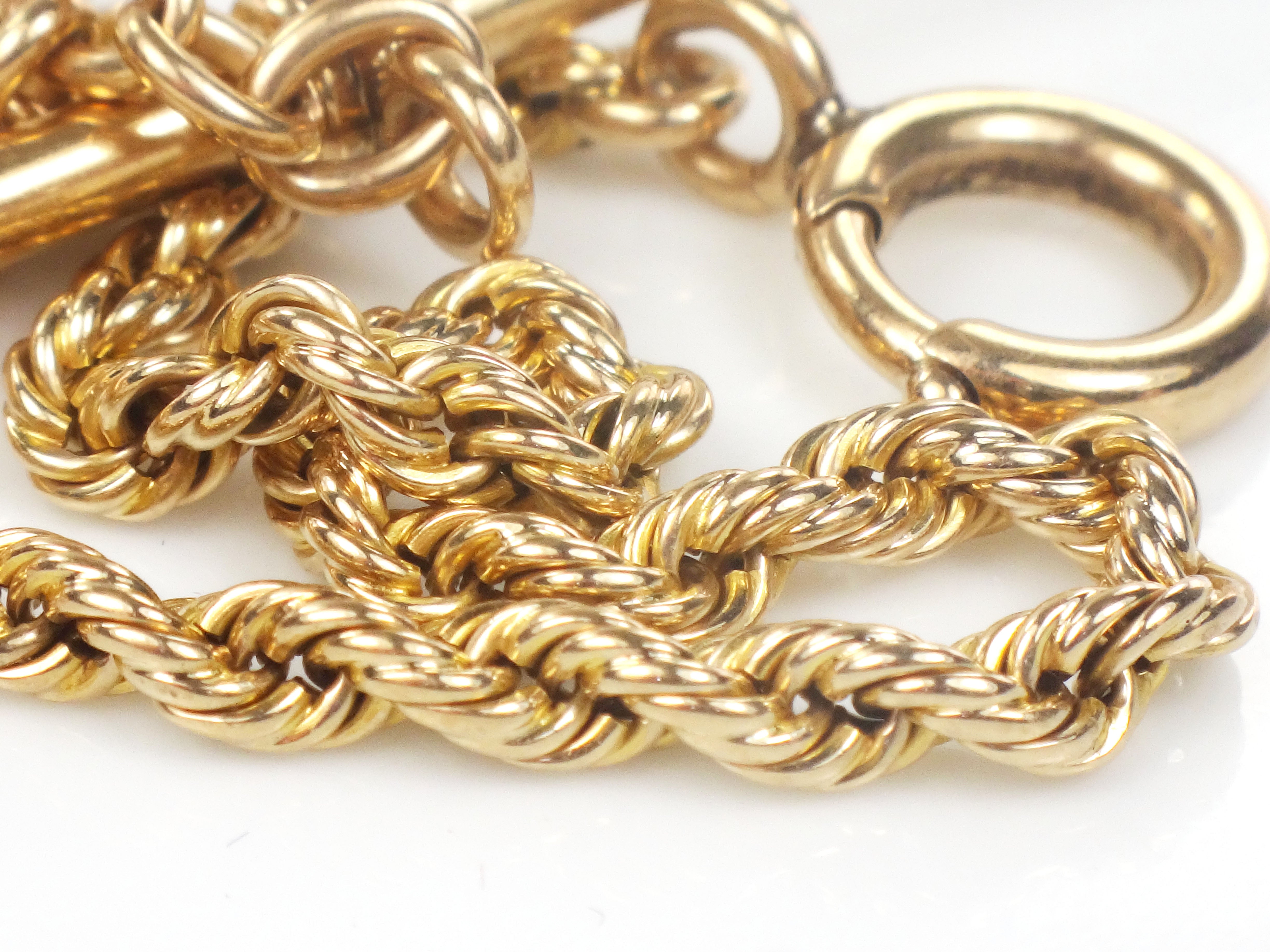 Vintage D.B. & 2024 Co. 1/10 14k Yellow Pocket Watch chain