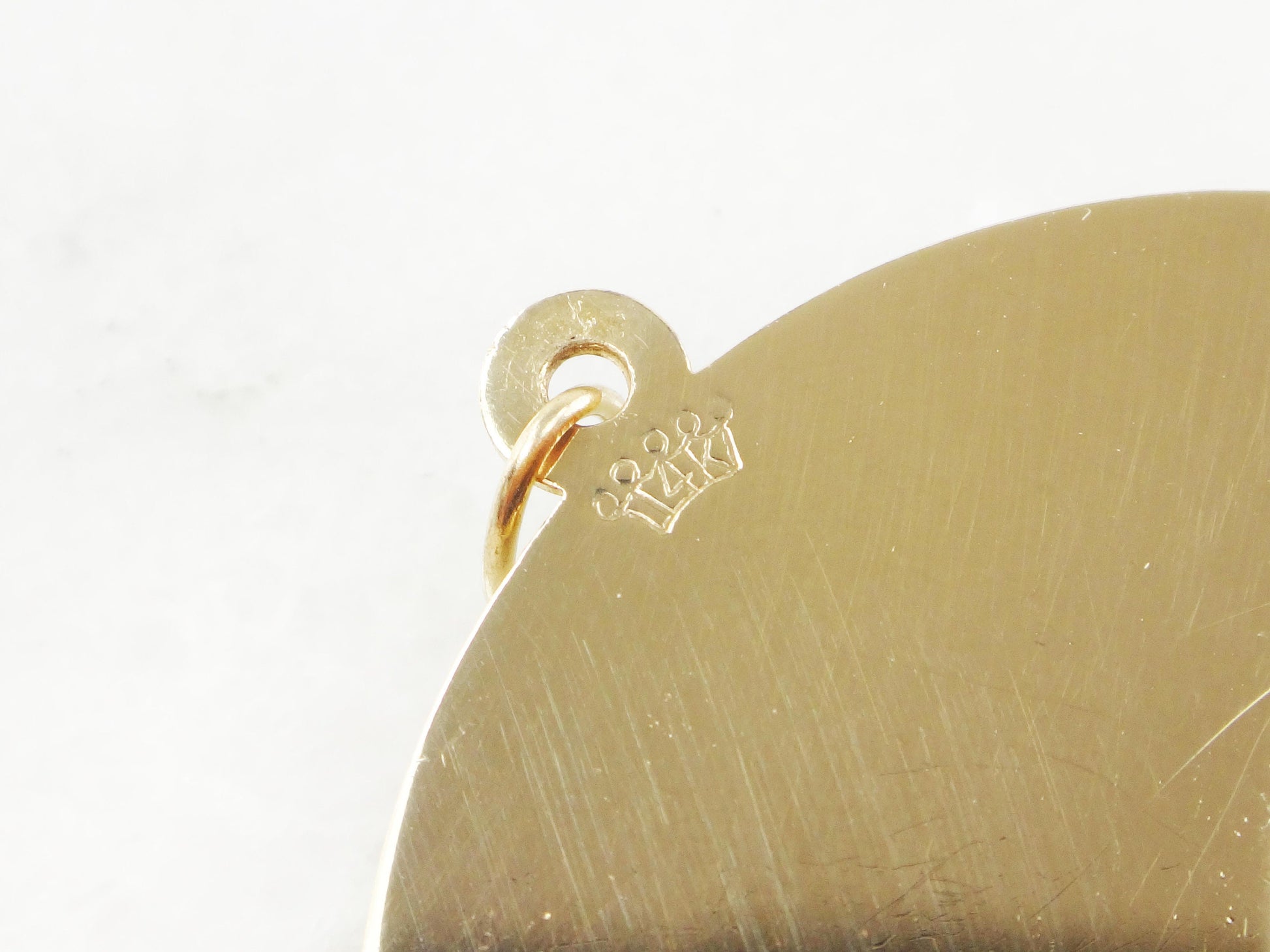 Vintage 14k Yellow Gold "I Broke 100" Golf Pearl Pendant: Charm