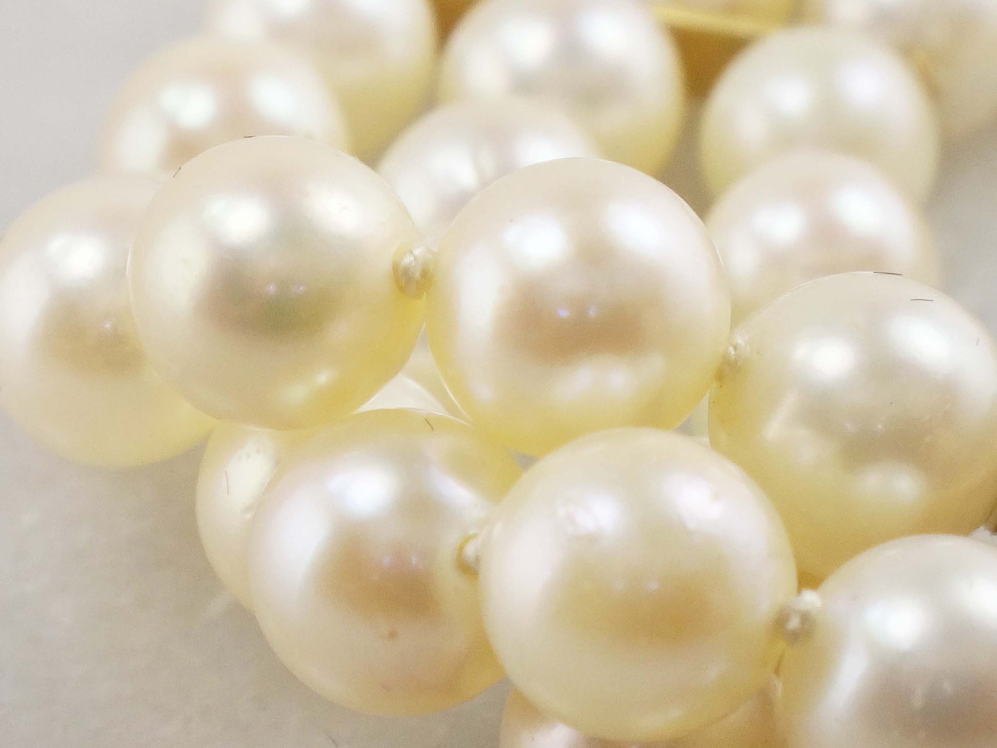 Vintage 14k Gold Triple Strand Pearl Bracelet with Turquoise Clasp Saltwater Cultured Pearl and Turquoise Bracelet - Bridal 6.5"