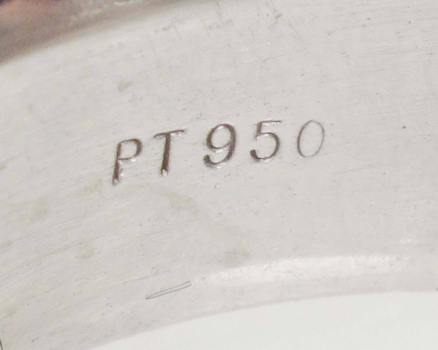 Vintage Platinum Wedding Band: Heavy Unisex Ring, Size 10.75