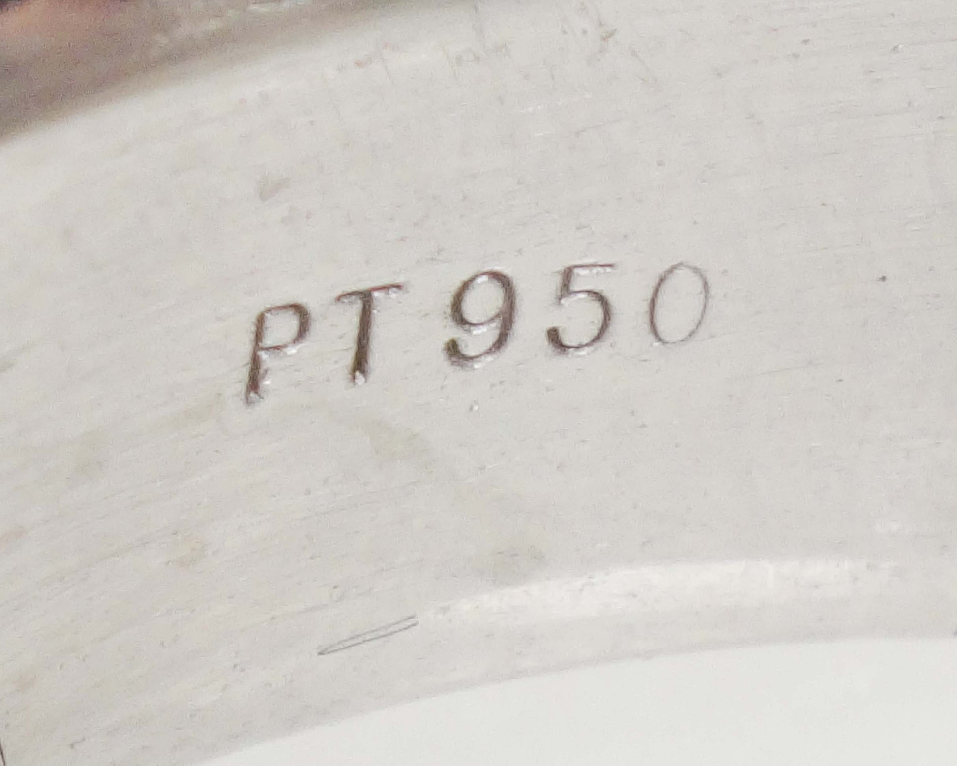 Vintage Platinum Wedding Band: Heavy Unisex Ring, Size 10.75