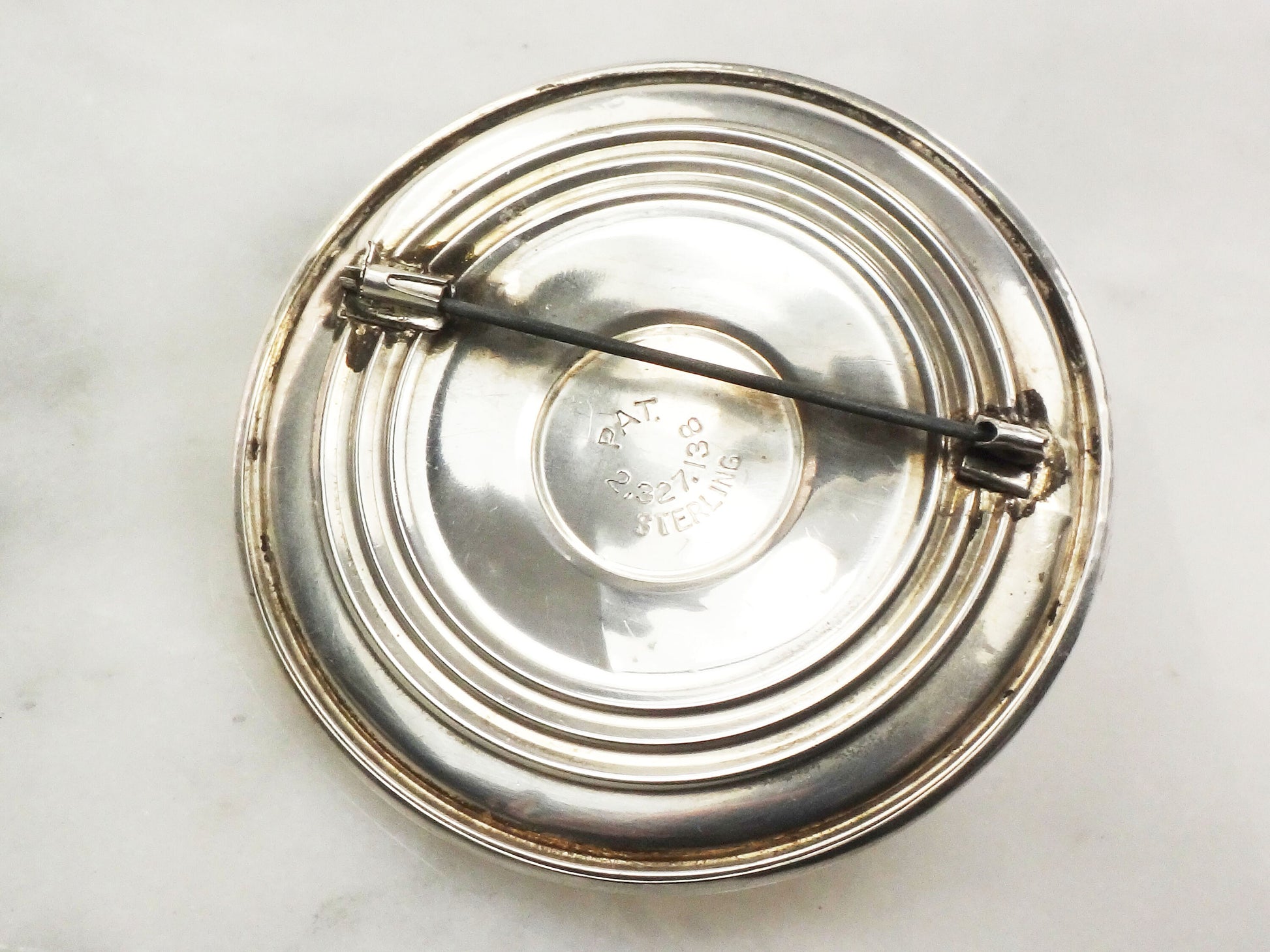 Vintage Sterling Silver Sombrero Pin: Mexican Hat Brooch (2 1/4")