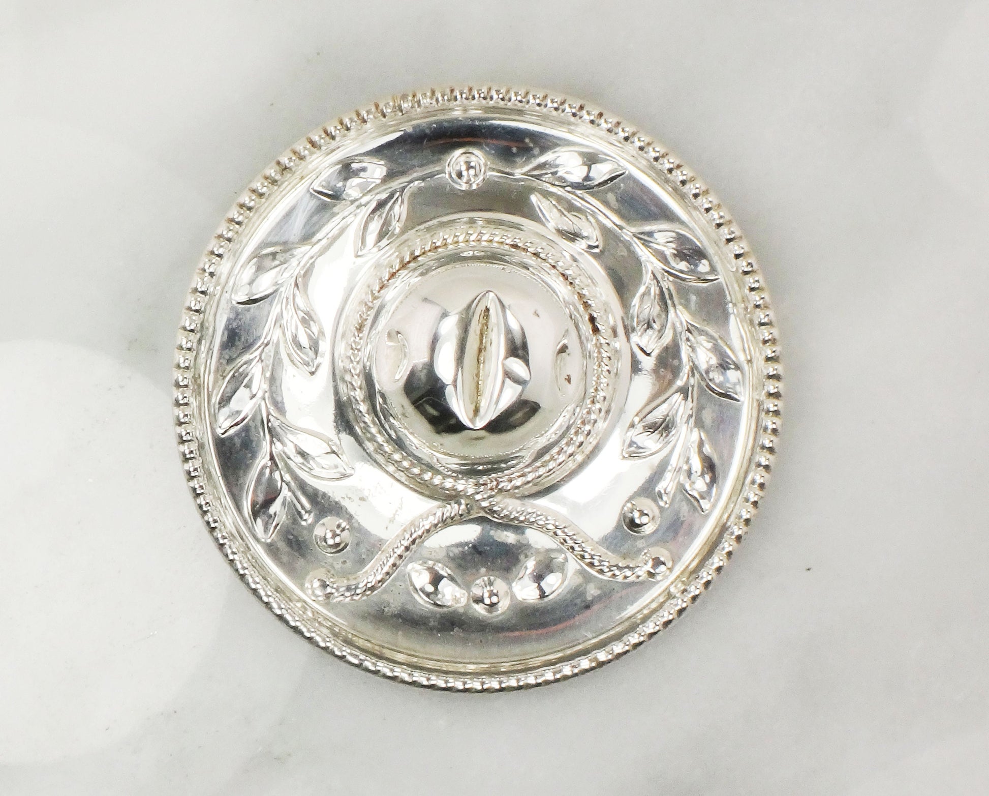 Vintage Sterling Silver Sombrero Pin: Mexican Hat Brooch (2 1/4")