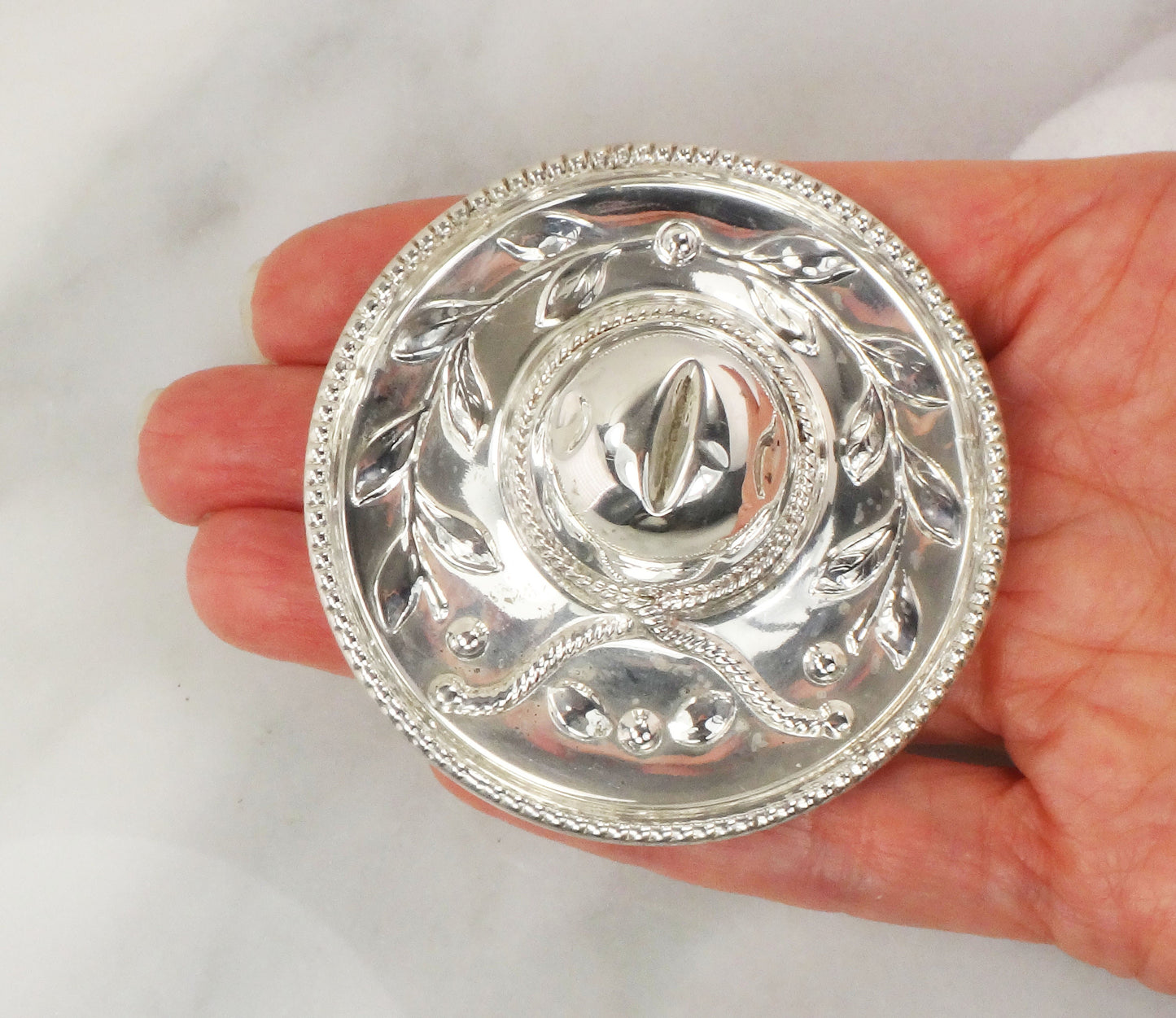 Vintage Sterling Silver Sombrero Pin: Mexican Hat Brooch (2 1/4")