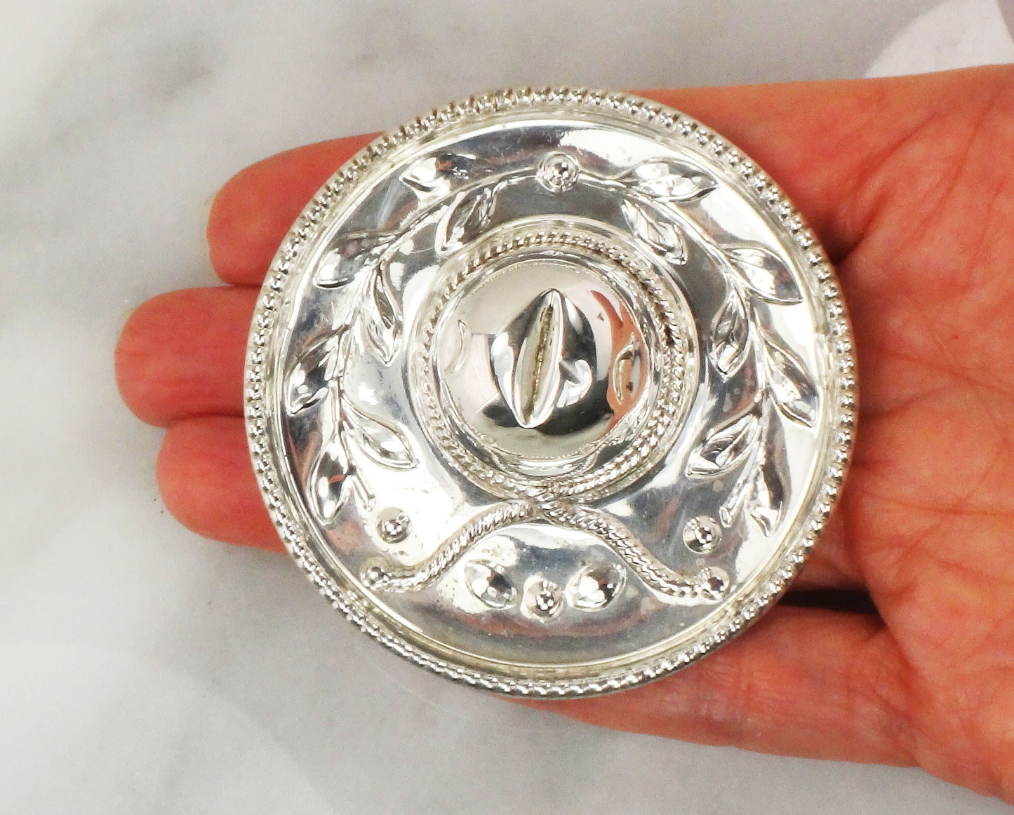 Vintage Sterling Silver Sombrero Pin: Mexican Hat Brooch (2 1/4")