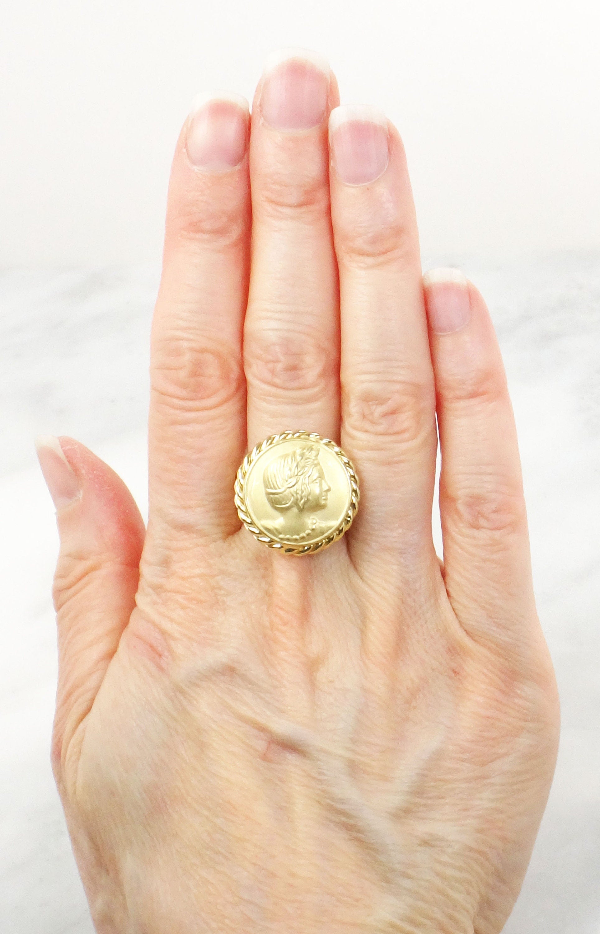Vintage 18k Gold Amethyst Ring Art Deco White Gold Natural Amethyst Ring Antique Light Purple Stone Ring Right Hand Ring Size 6 1/2