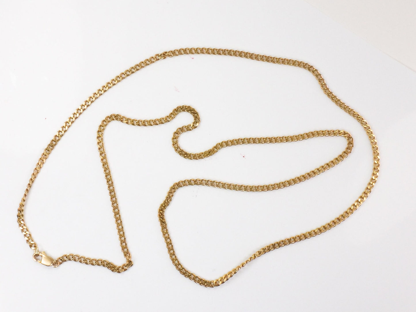 Vintage Long 14k Solid Yellow Gold Link Chain 28.5" 15.2 grams