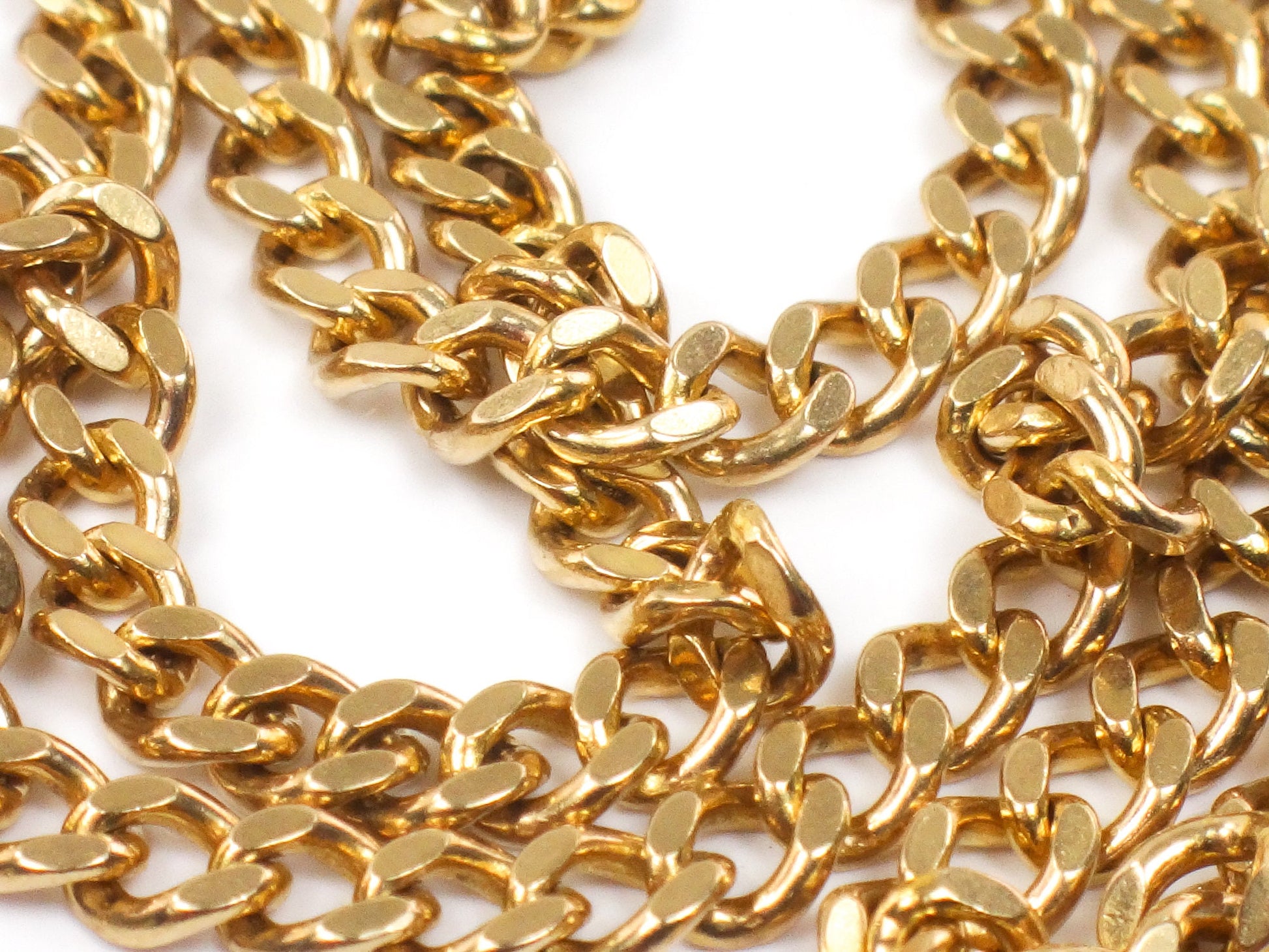 Vintage Long 14k Solid Yellow Gold Link Chain 28.5" 15.2 grams