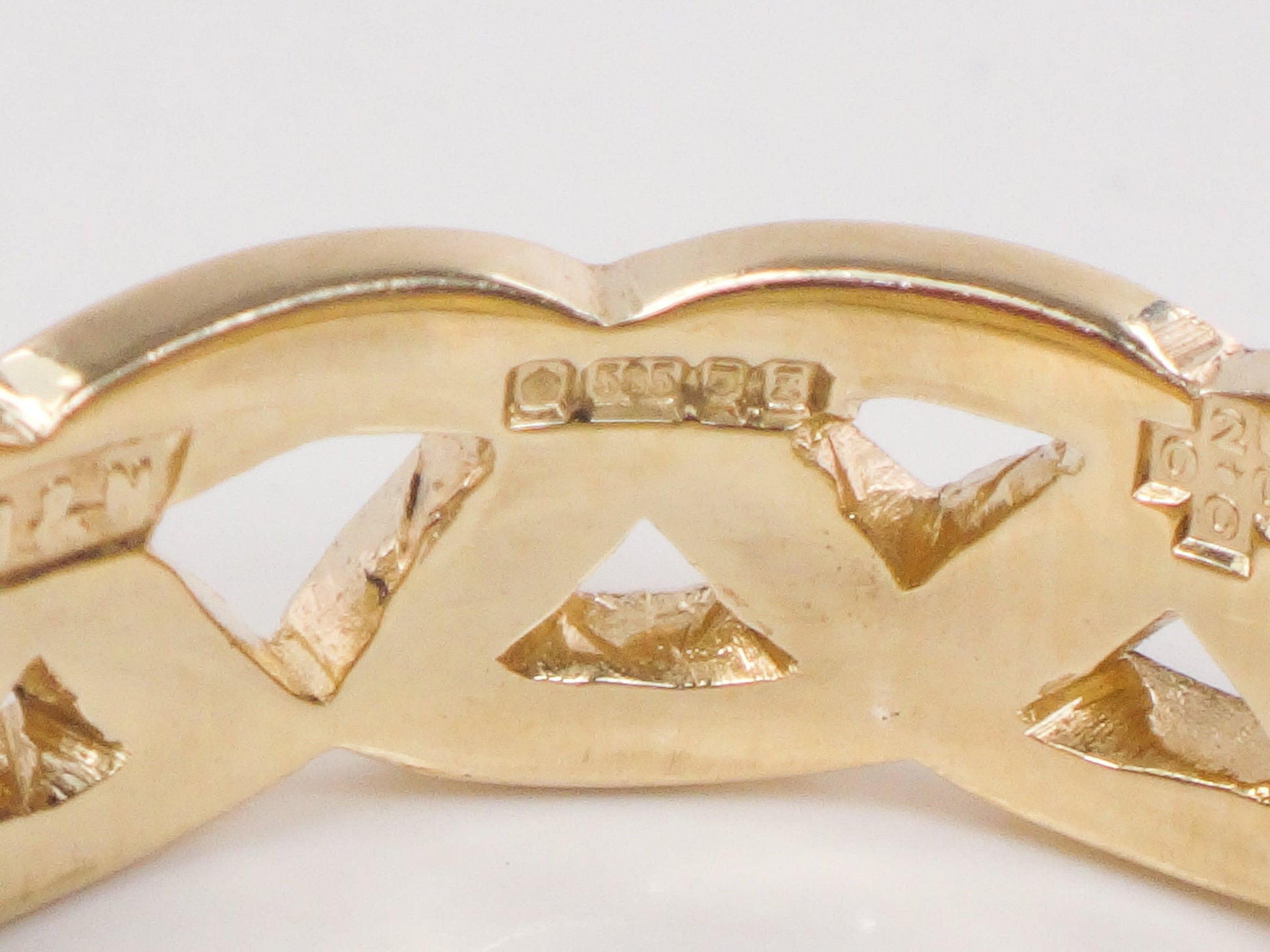 Vintage 14k Yellow Gold Braided Celtic Knot Wedding Band, Size 7