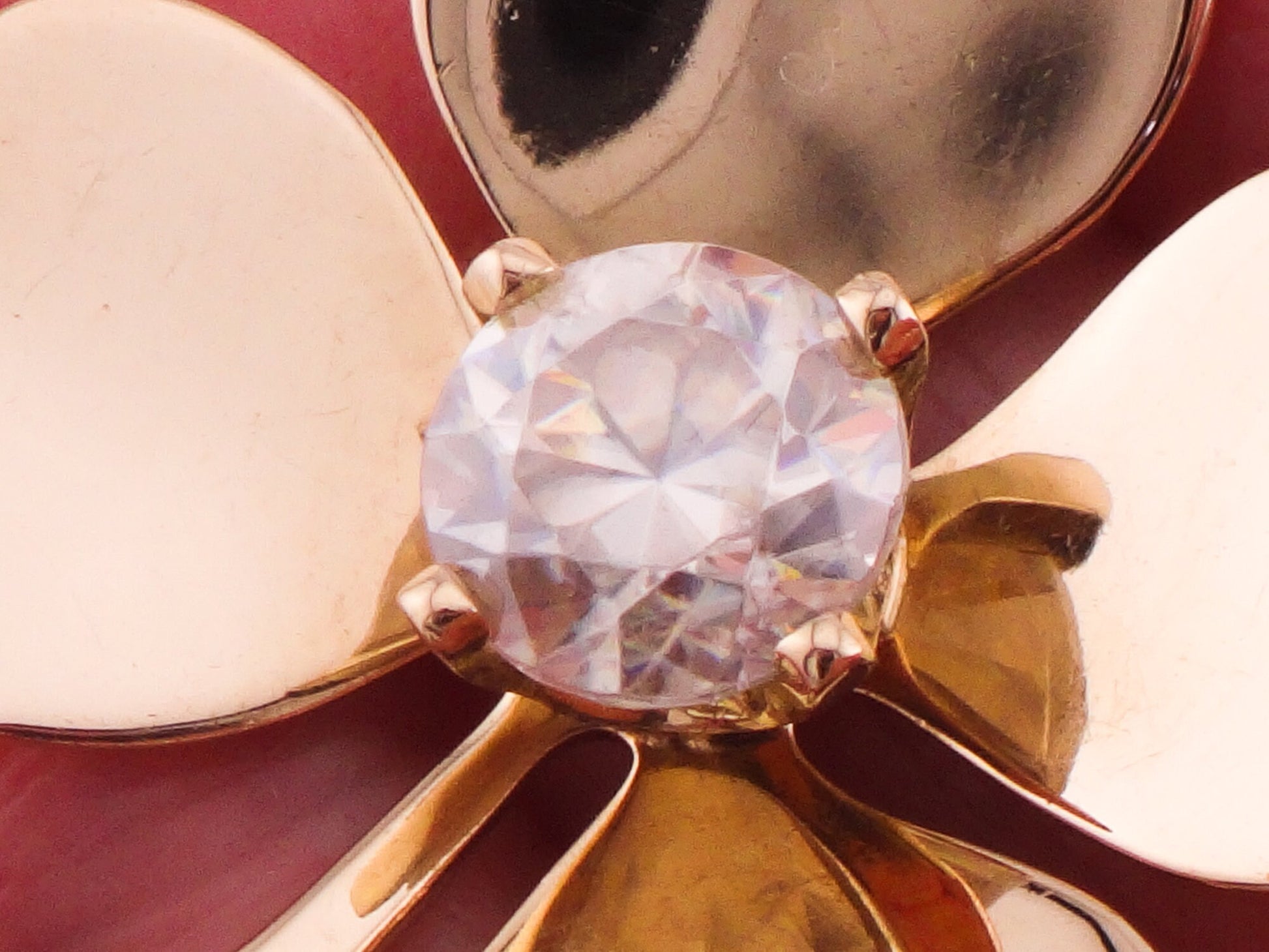 Vintage 14k Gold Four Leaf Clover Pin: Good Luck Charm
