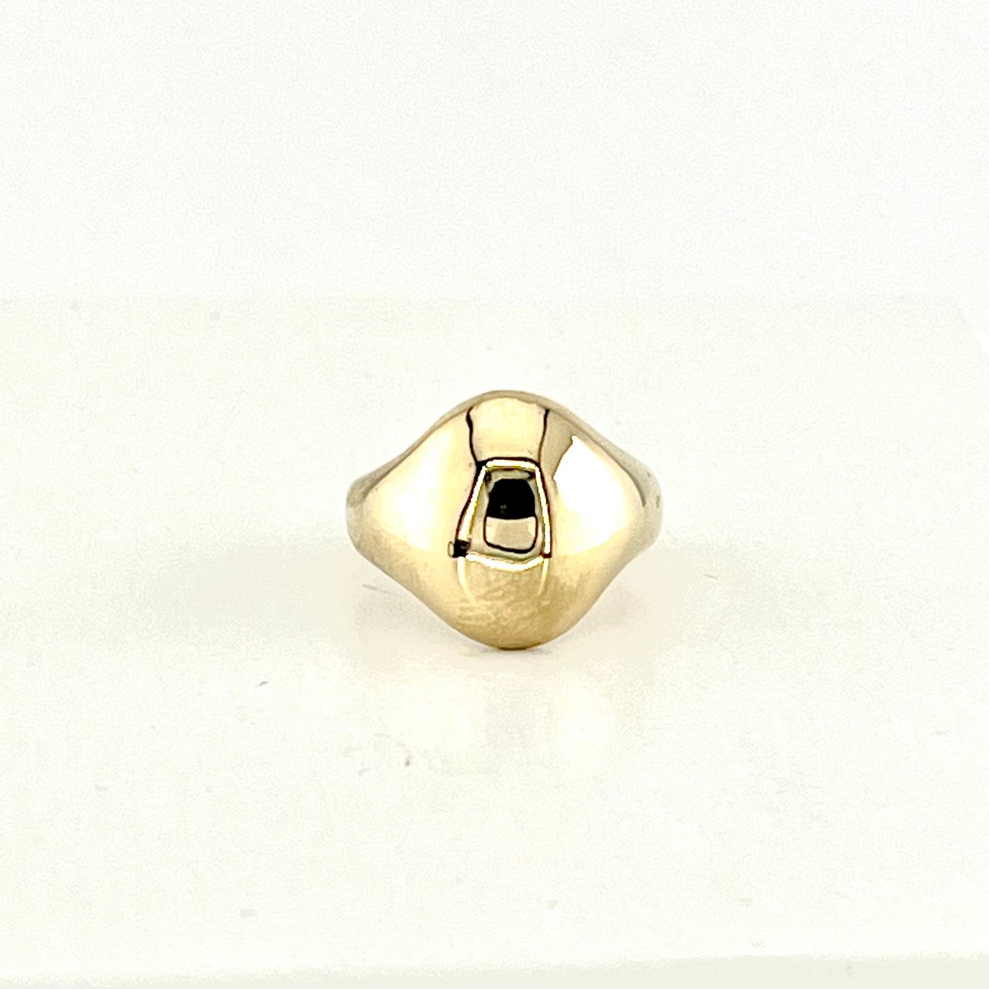 Vintage Solid 14k Yellow Gold Polished Dome Ring Size 6