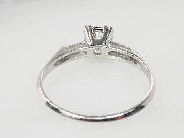 Vintage 14k White Gold Round Solitaire Diamond Ring Approx .25 Carats Natural Diamond Ring Size 8