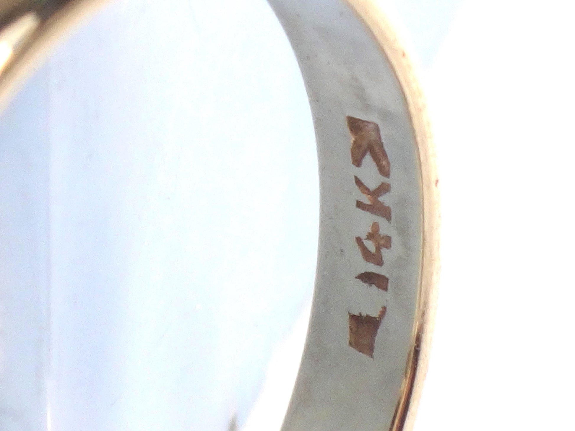 Vintage 14k White Gold Wedding Band - Thin Stacking Ring, 2.8 MM, Size 6