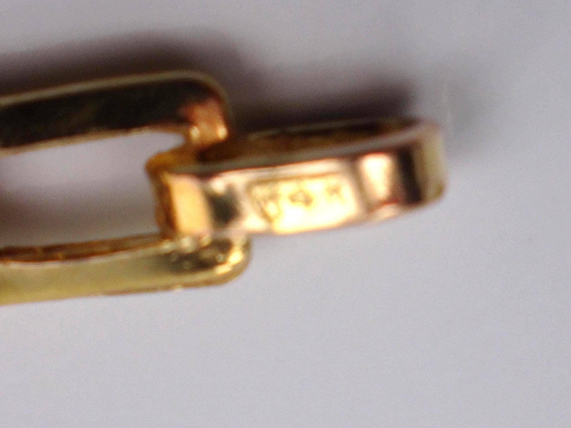 Vintage 14k Yellow Gold Ribbed Fancy Link Bracelet: 7", Italy