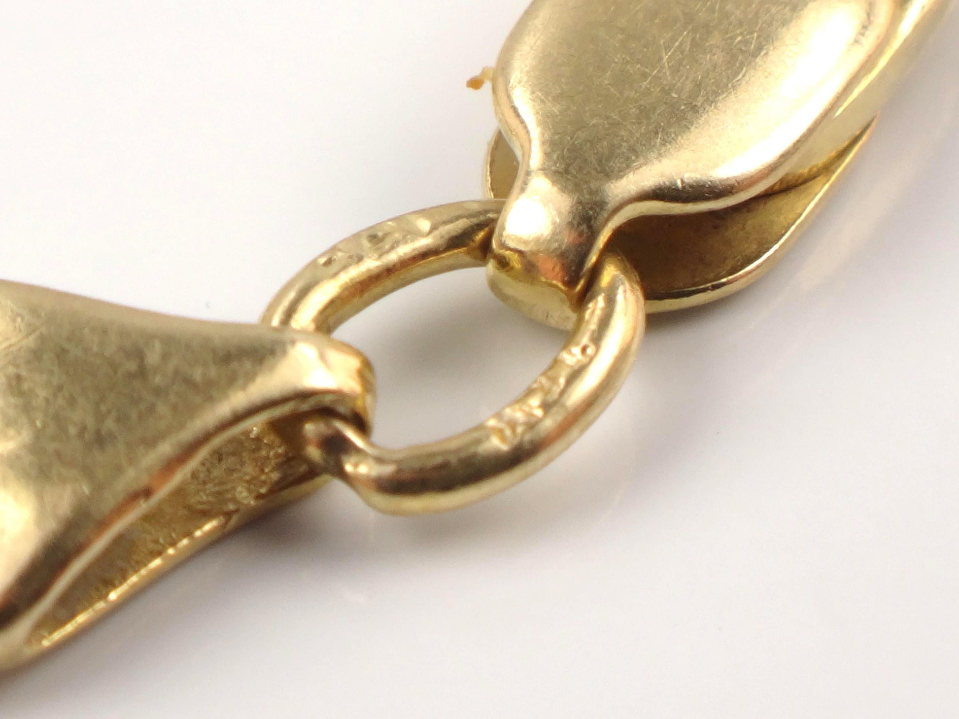 Vintage 14k Gold Fancy Figaro Link Bracelet: Men's 8 3/8"