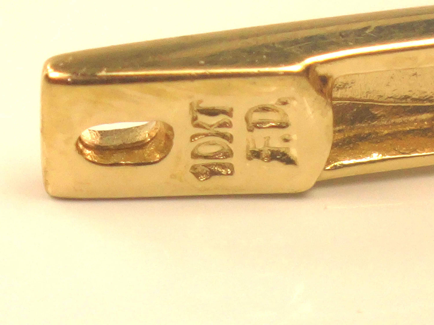 Vintage 10k Yellow Gold Diamond Huggie Style Earrings