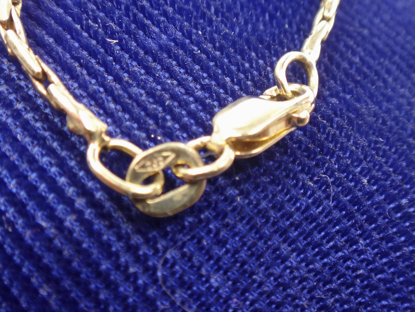 Vintage 14k Yellow Gold Fancy Link Pendant Chain - 17"