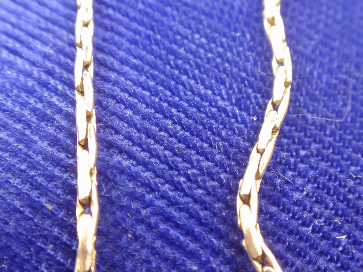 Vintage 14k Yellow Gold Fancy Link Pendant Chain - 17"