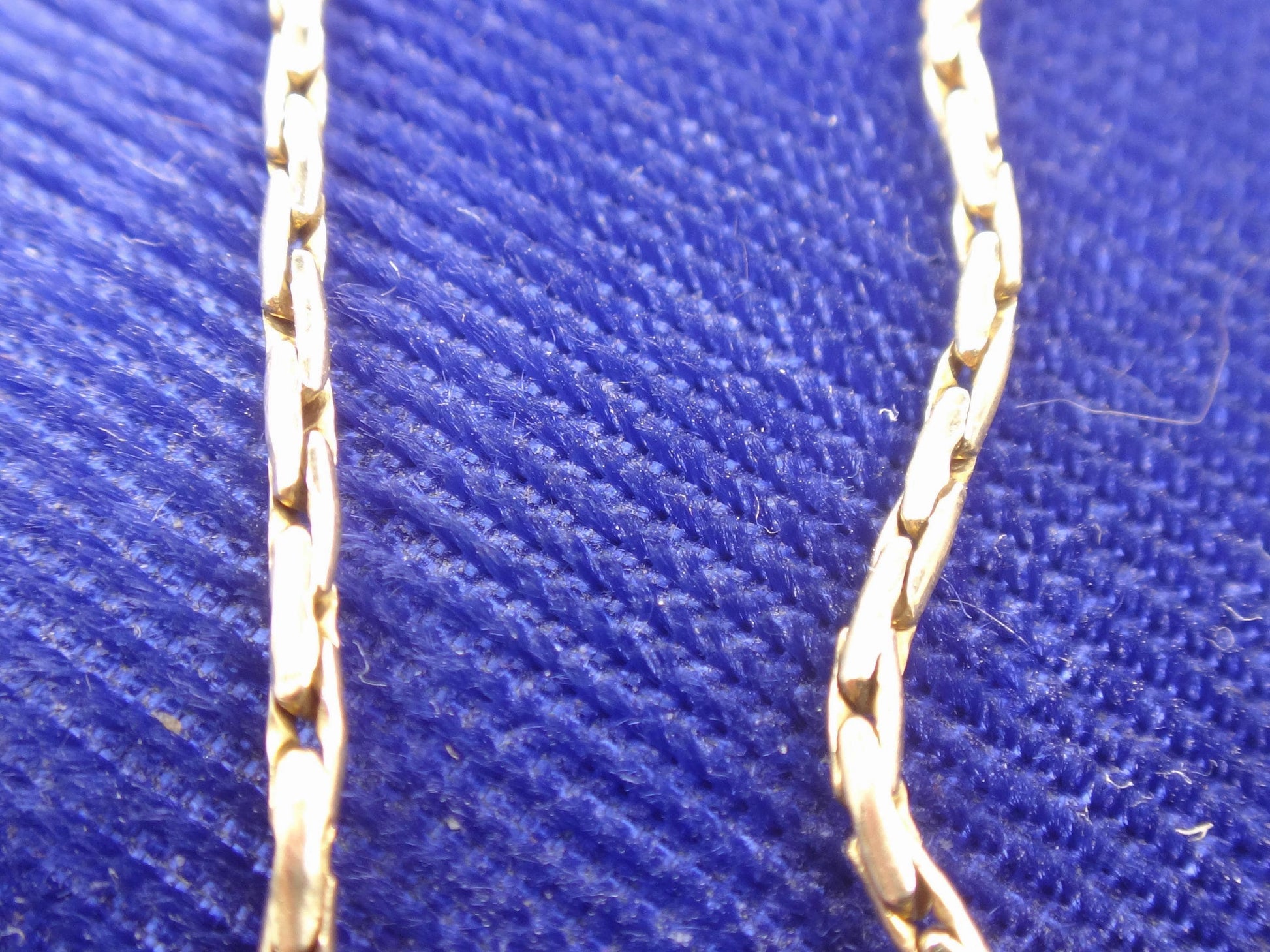 Vintage 14k Yellow Gold Fancy Link Pendant Chain - 17"