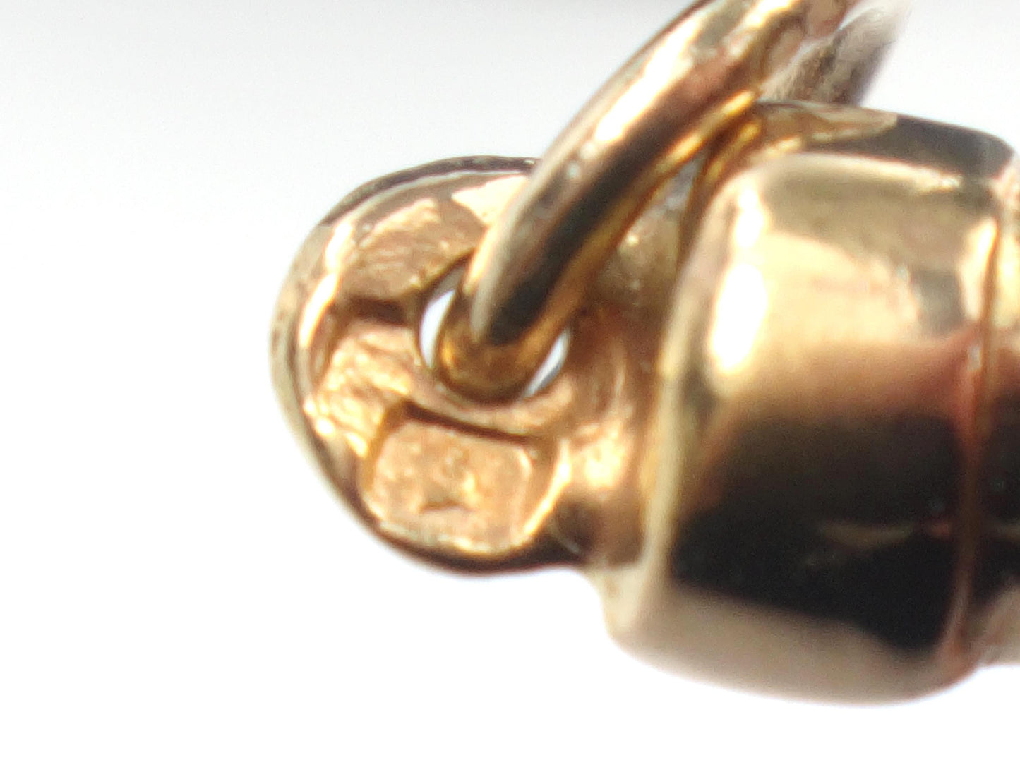 Vintage Yellow Gold Italian Horn Pendant, Good Luck Charm, Cornicello Amulet Talisman, Portugal 19.2k Jewelry