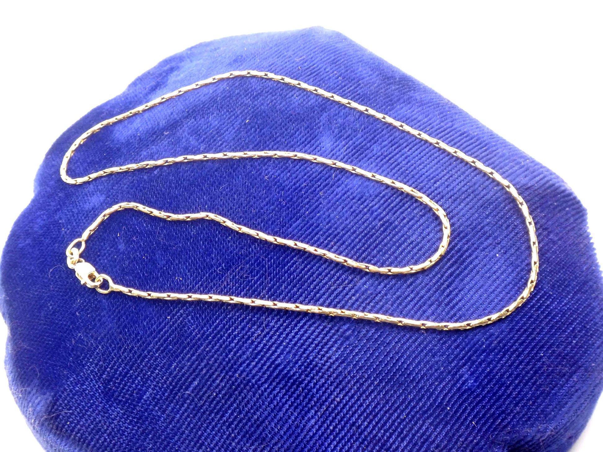 Vintage 14k Yellow Gold Fancy Link Pendant Chain - 17"