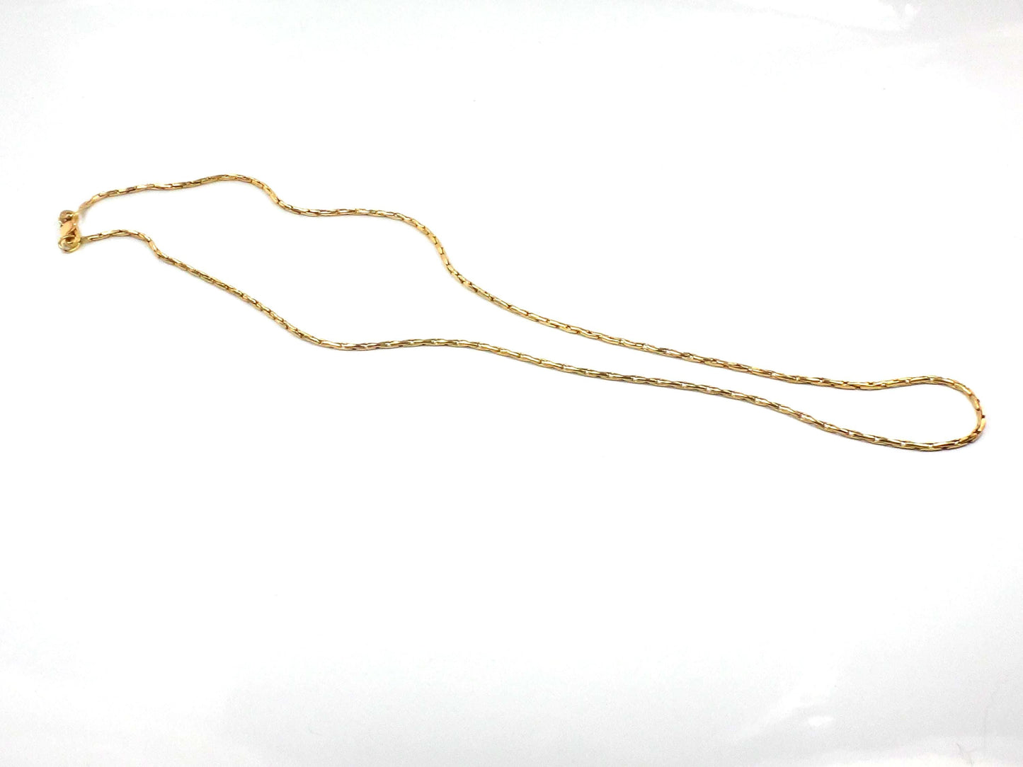 Vintage 14k Yellow Gold Fancy Link Pendant Chain - 17"