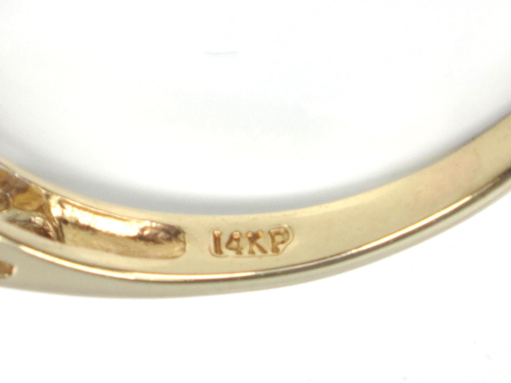 Vintage 14k Yellow Gold Two Row Diamond Ring: .25 Carats TDW, Size 8