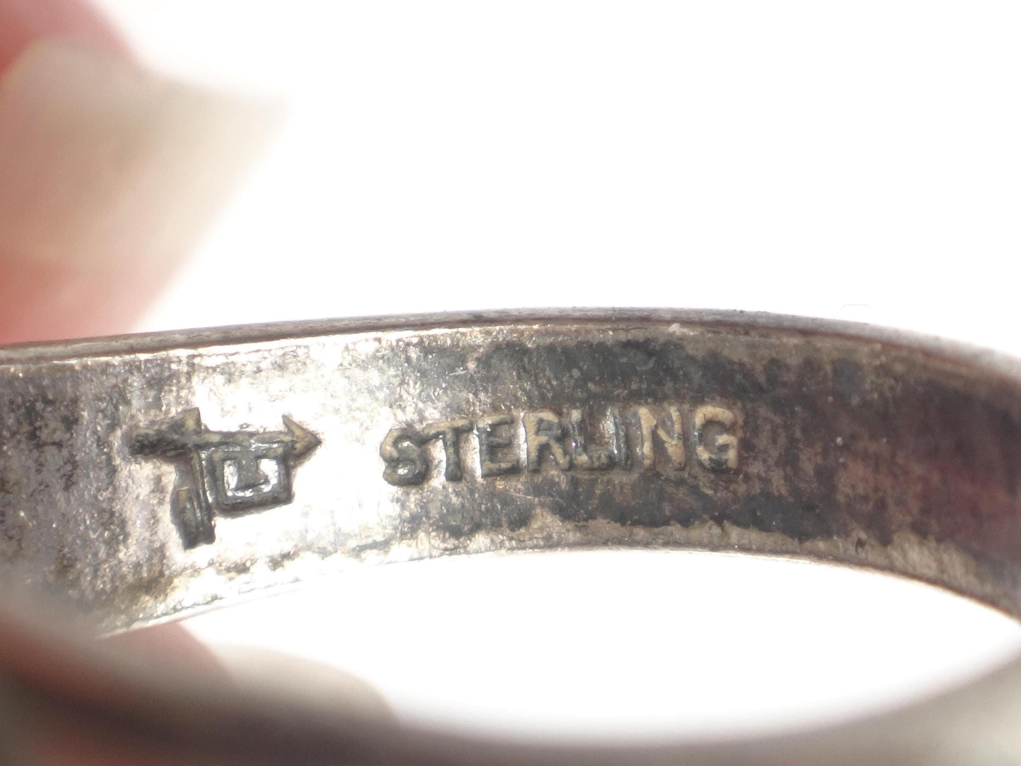 Vintage Sterling Silver Green Turquoise Ring by Bell Trading Post, Size 5