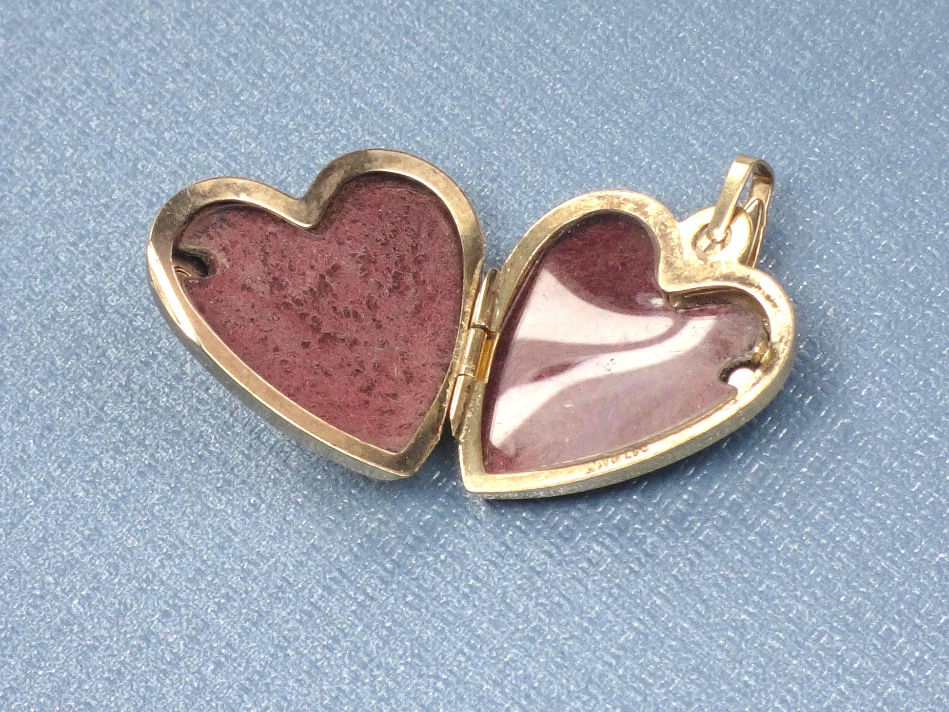 Vintage 14k Gold I Love You Heart Locket Pendant