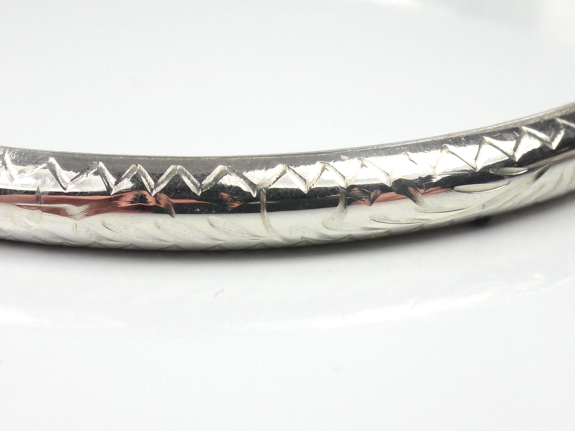 Vintage Thin Sterling Silver Bangle Bracelet