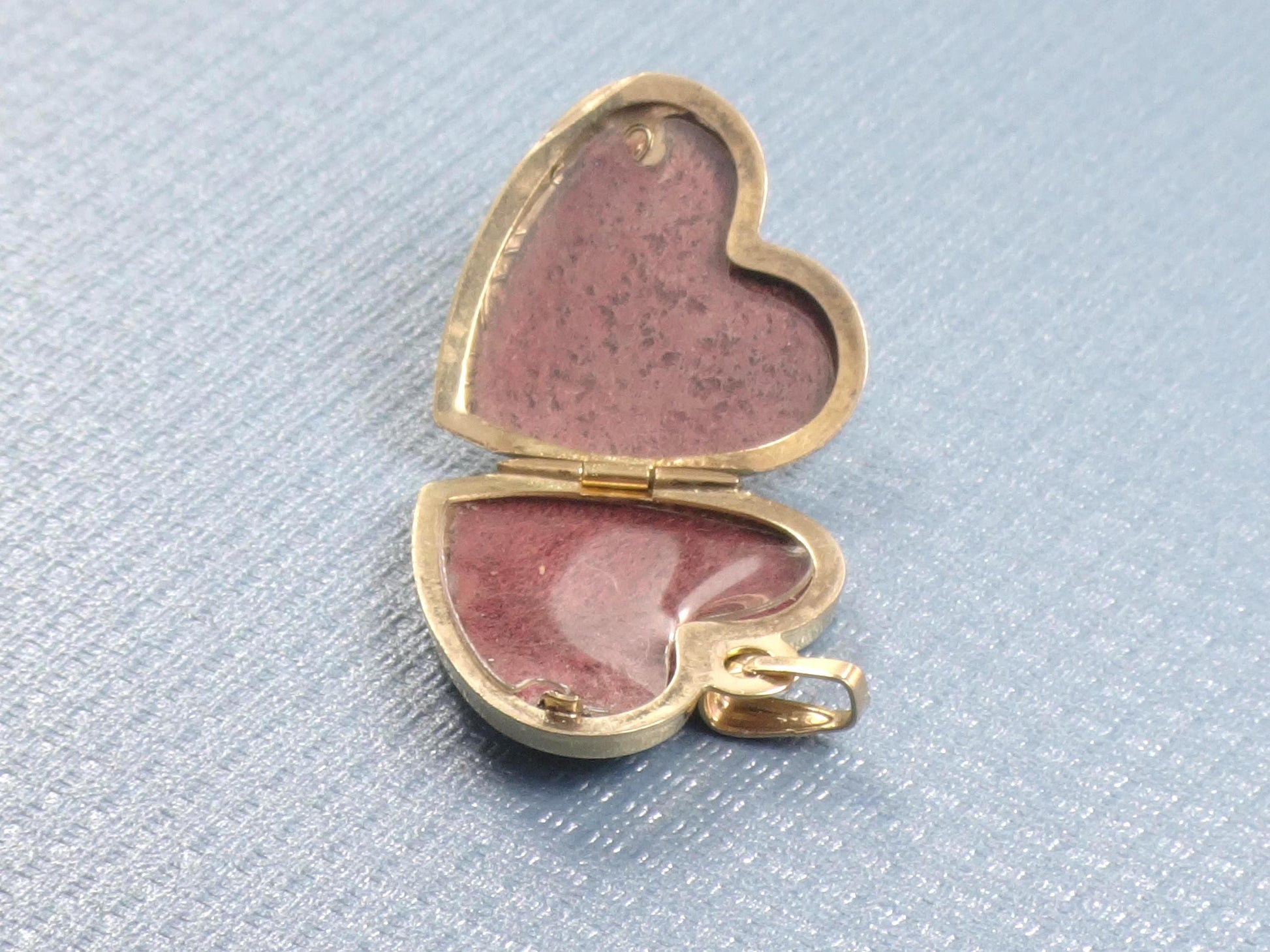 Vintage 14k Gold I Love You Heart Locket Pendant