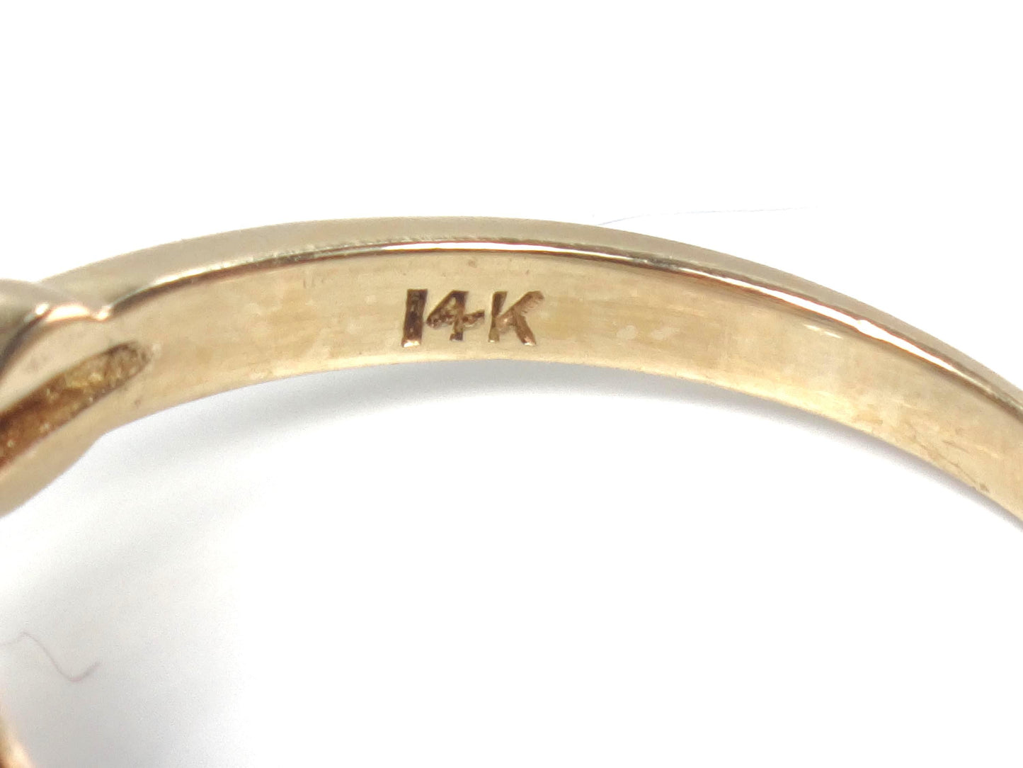 Vintage 14k Yellow Gold Rectangle Cut Sapphire Ring, Size 5.5