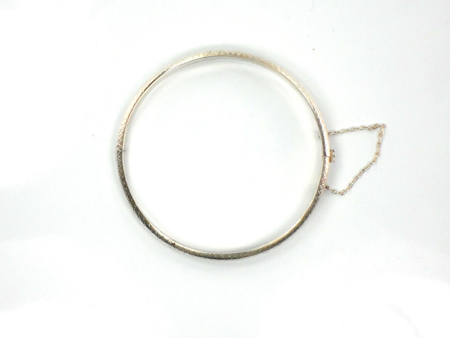 Vintage Thin Sterling Silver Bangle Bracelet