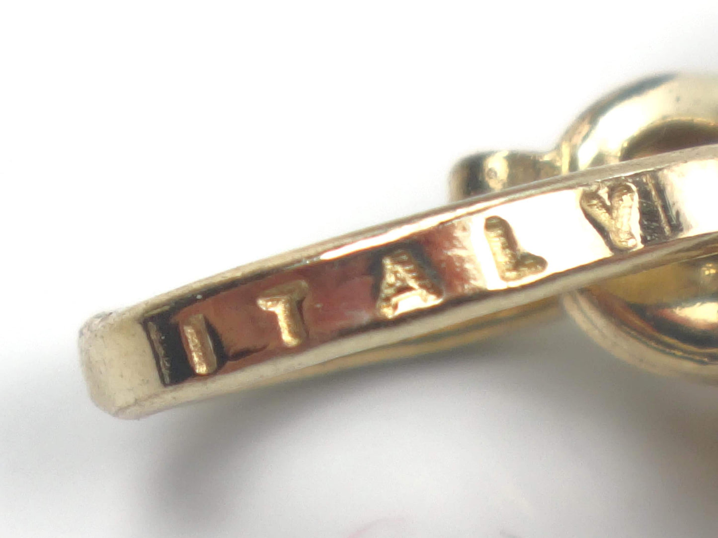 Vintage 14k Small Gold Puffy Heart Pendant or Charm