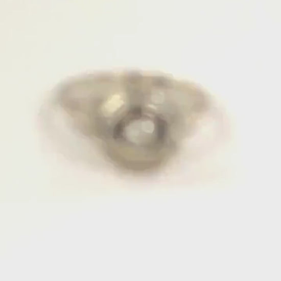 Vintage 14k White Gold Old Mine Cut Diamond Ring Art Deco Filigree Natural Diamond Engagement Ring Circa 1925